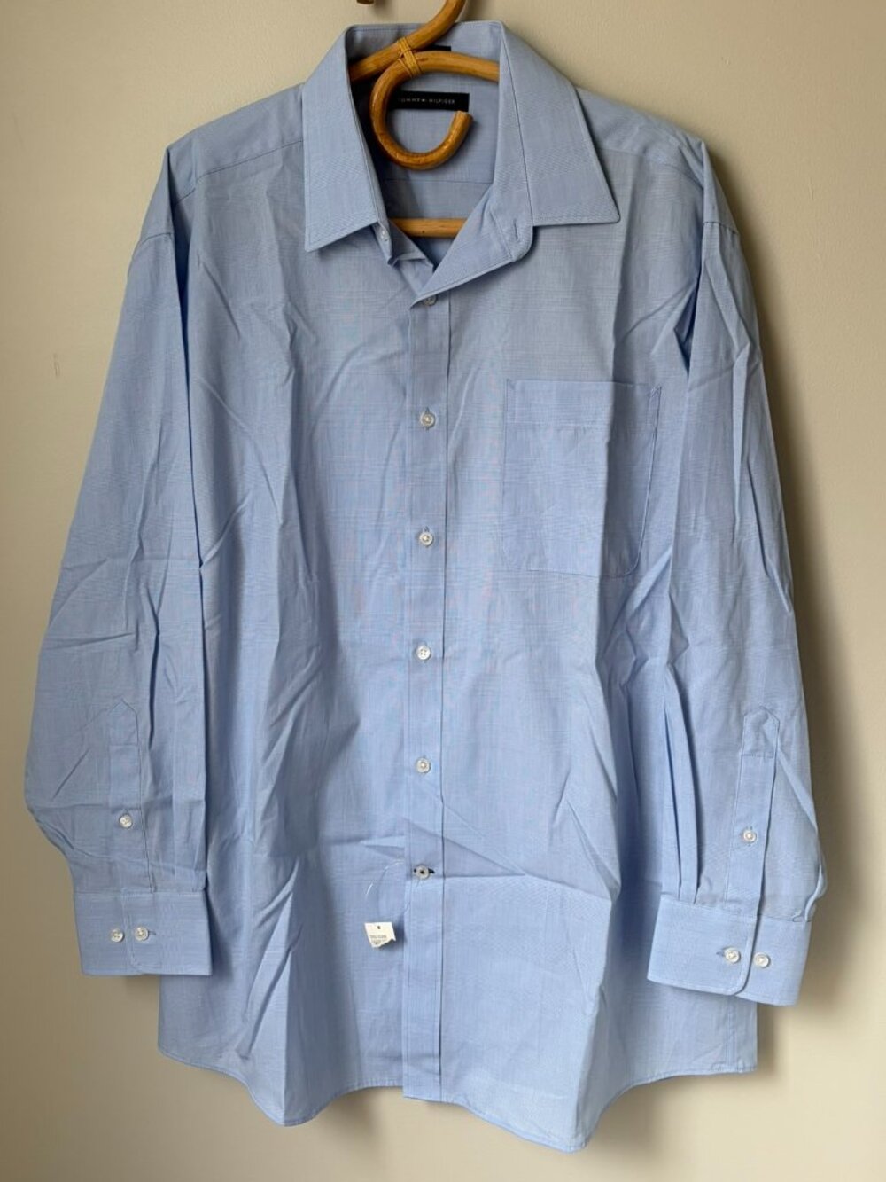 Tommy Hilfiger Light Blue Button Down Shirt Men's Large Neck 16.5 NWT